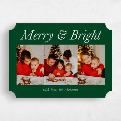 Green Ticket Holiday Card - Crown