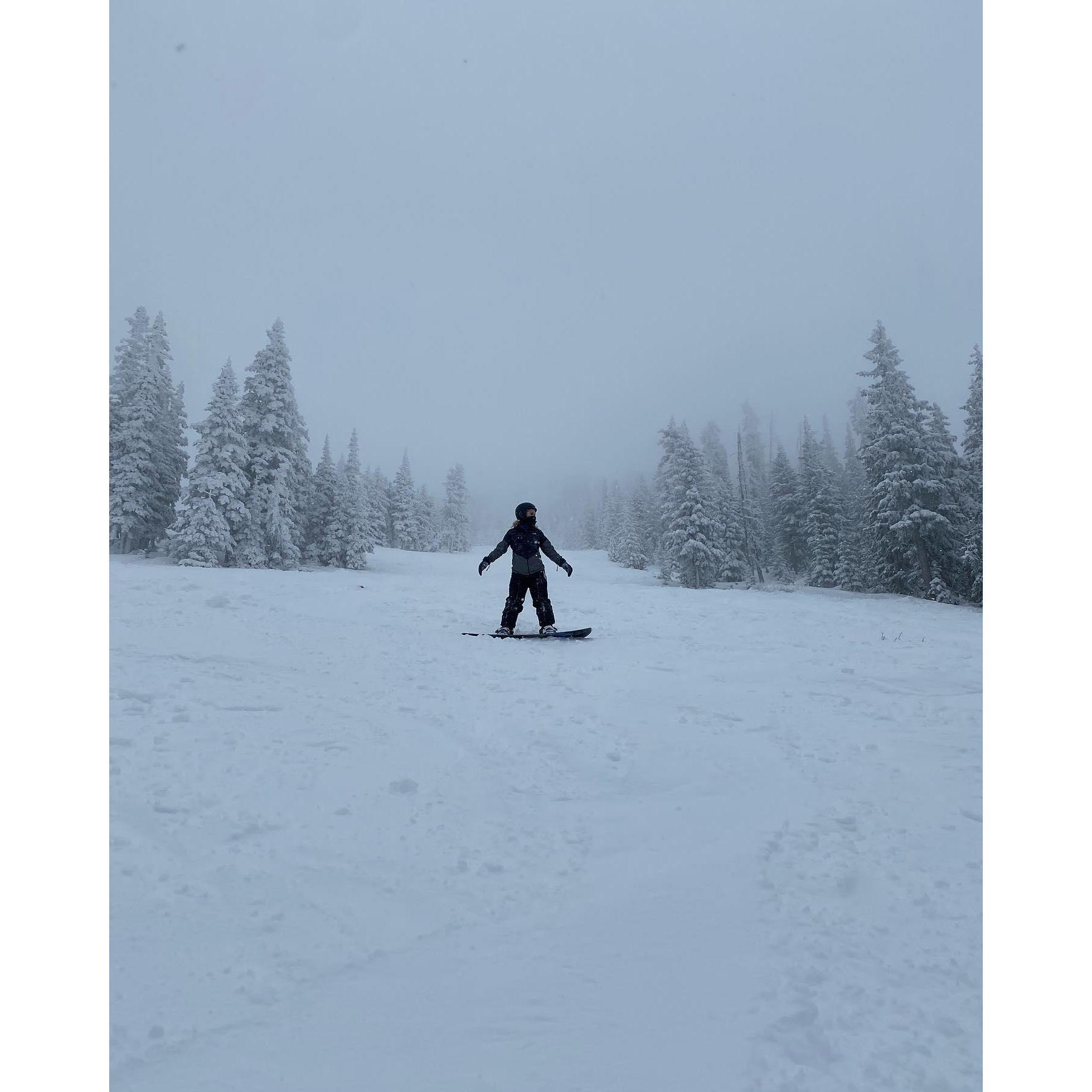 Our First Time Snowboarding Together