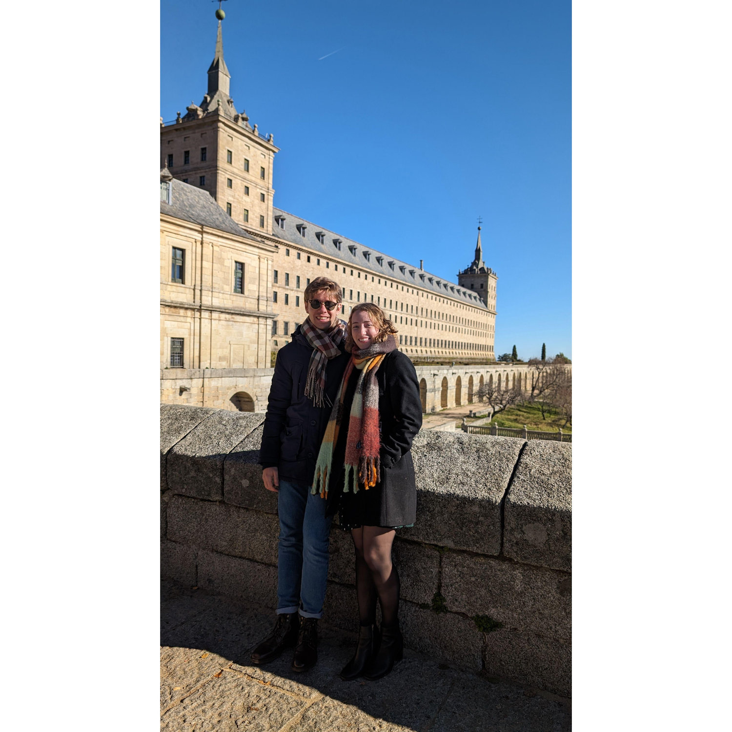 Maria's first visit in Christmas to Spain, this time at San Lorenzo del Escorial.