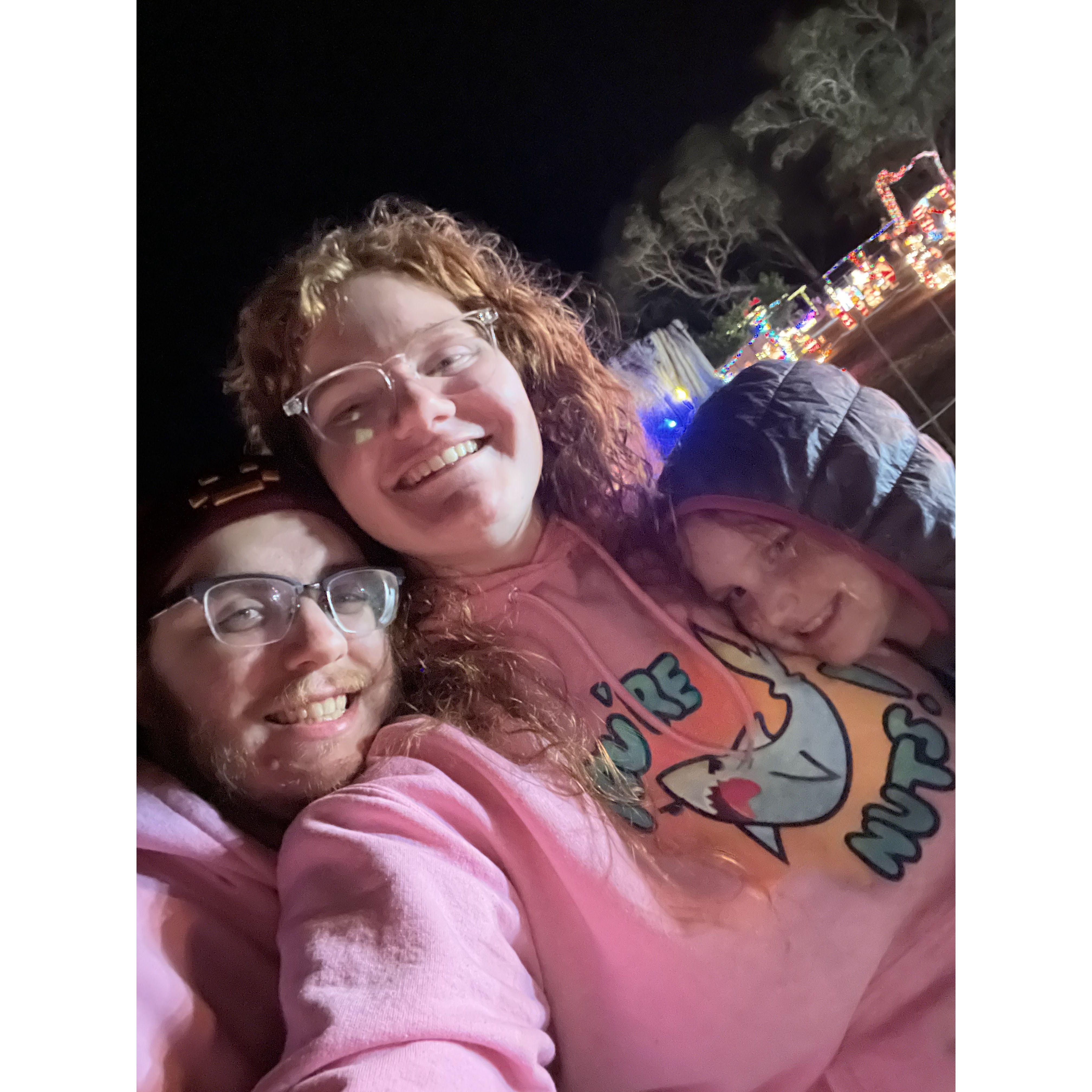 We went Christmas light looking with Ellie! This trip would later lead to Ellie practically living with us every other weekend when we moved in together.
12/23/22