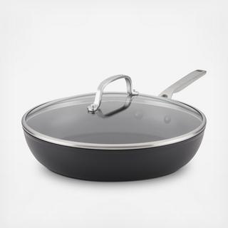 Hard-Anodized Induction Nonstick Frying Pan with Lid
