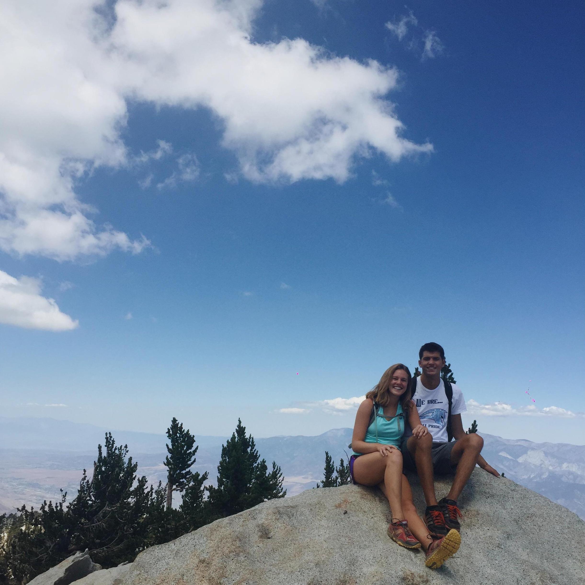 our first of many big hikes together