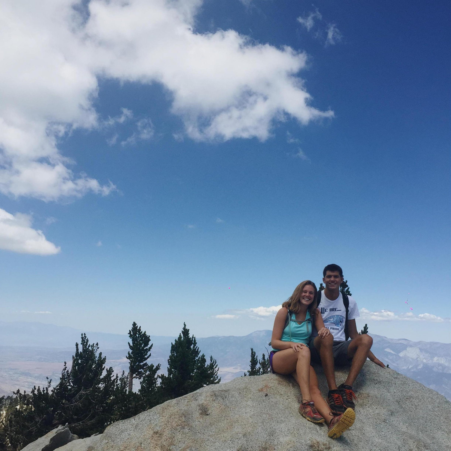 our first of many big hikes together