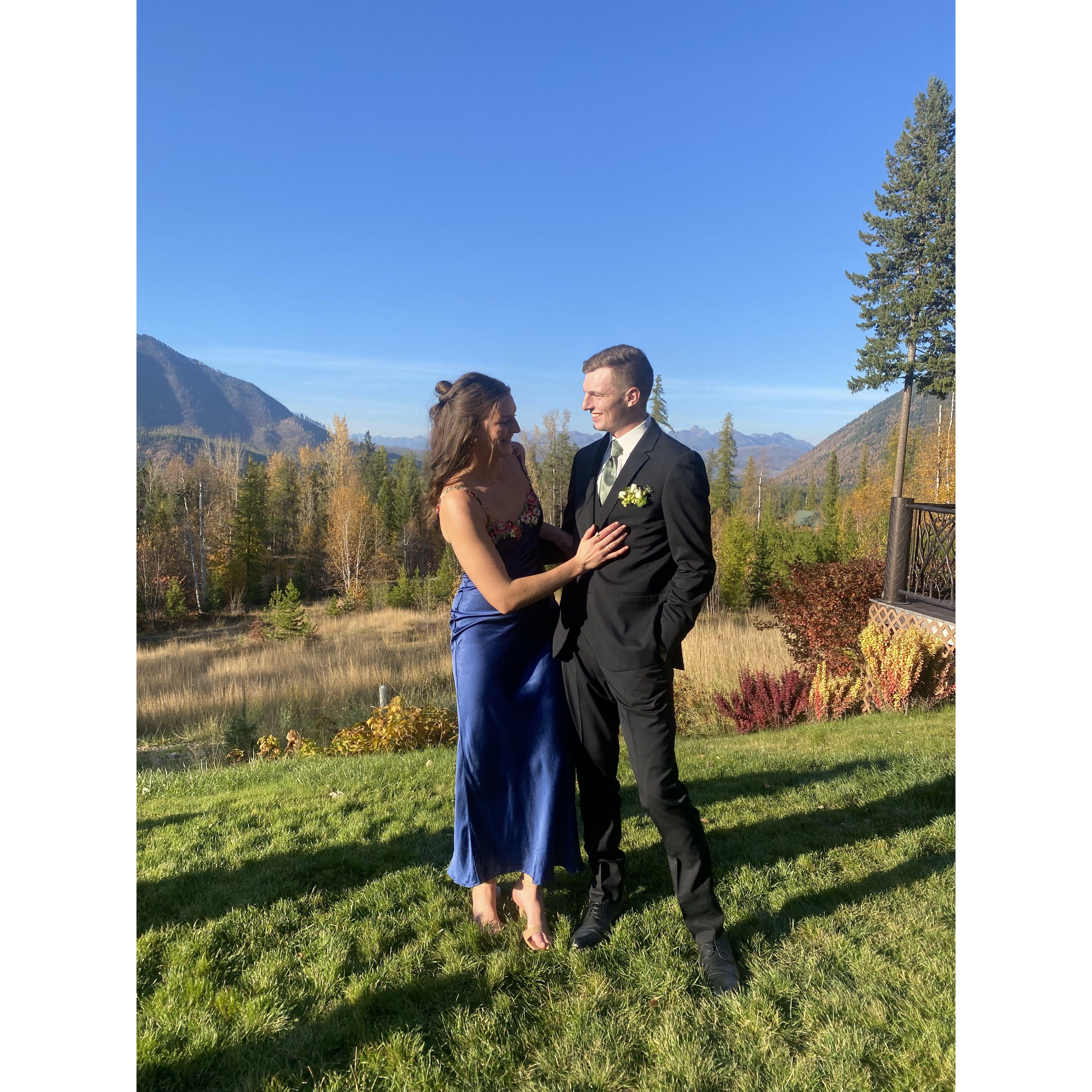 (West Glacier, MT - and CONGRATS to the Karows!)
