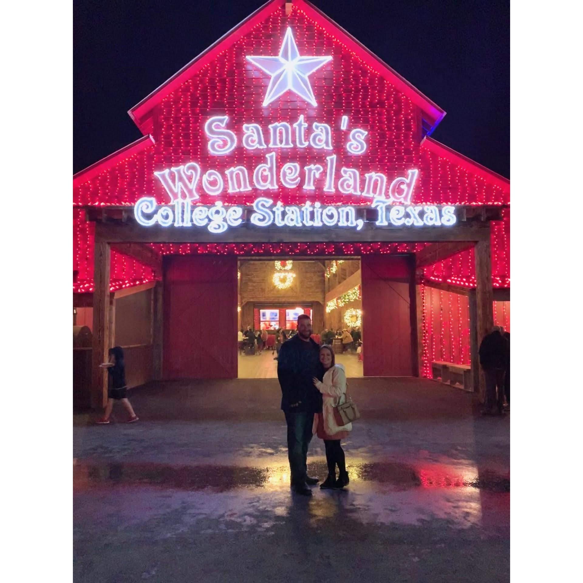 Me and Chance's first holidays together, Chance heard me talking about how I wanted to go to Santa's Wonderland in CStat. He surprised me with Santa's Wonderland tickets when he came to visit!