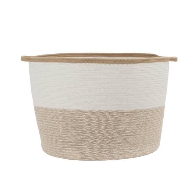 HLD Global XXL Coiled Rope Tapered Basket Tan