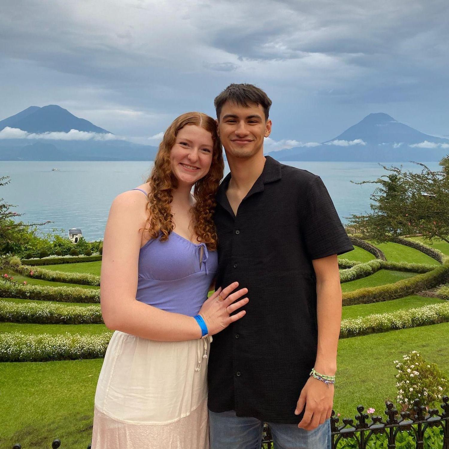 7.8.23 - Amy and Emanuel at Lake Atitlán in Guatemala.