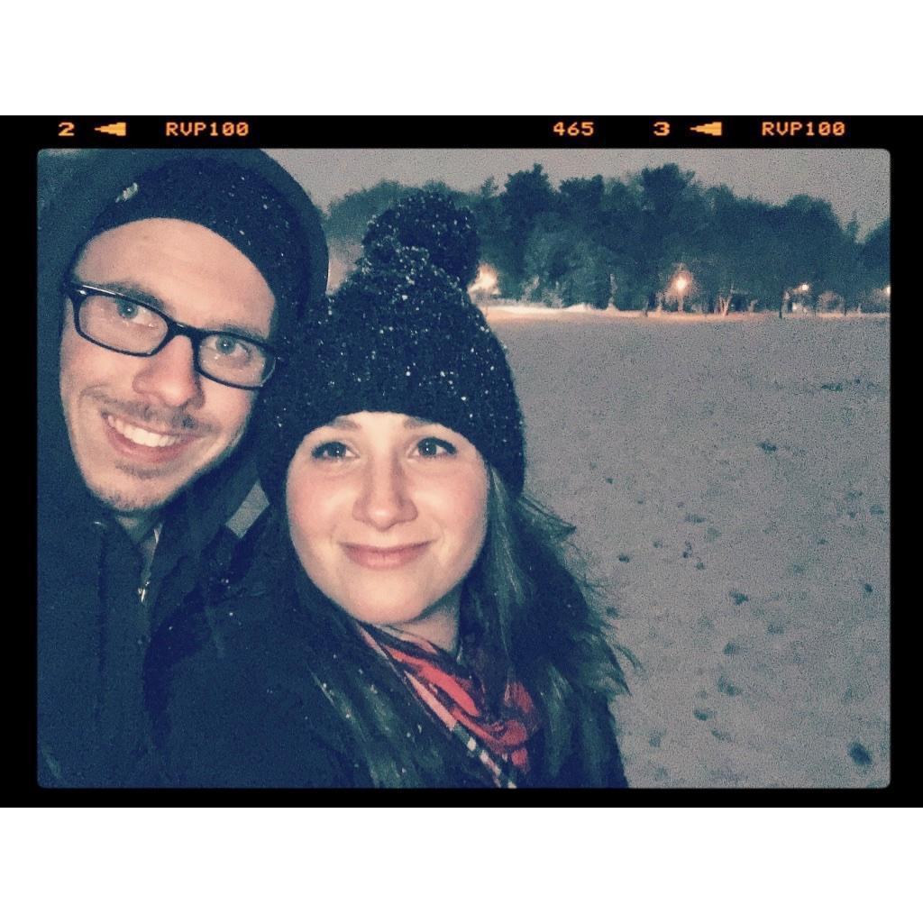 snowstorm in Prospect Park