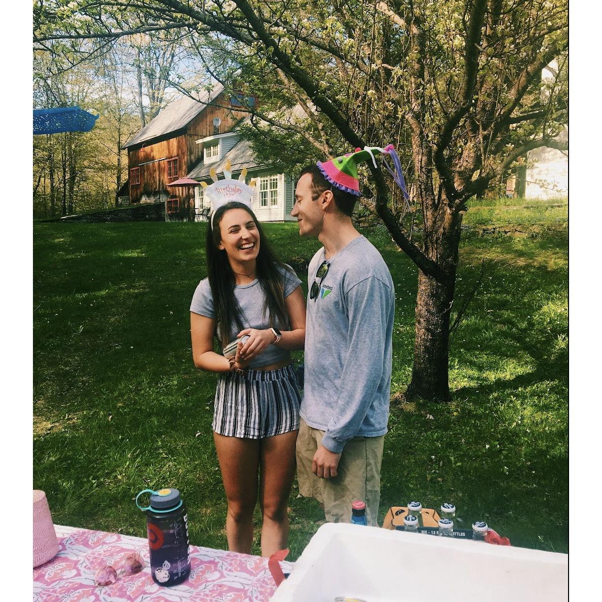 Our first photo together