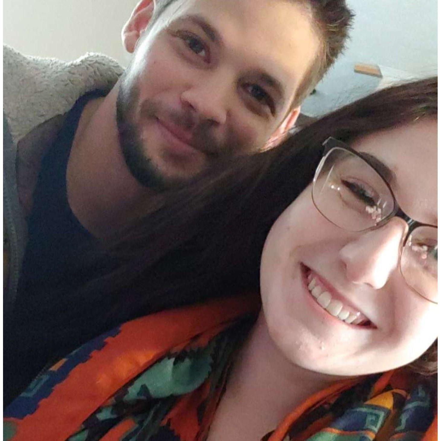 One of the first photos Avery and Cody took together