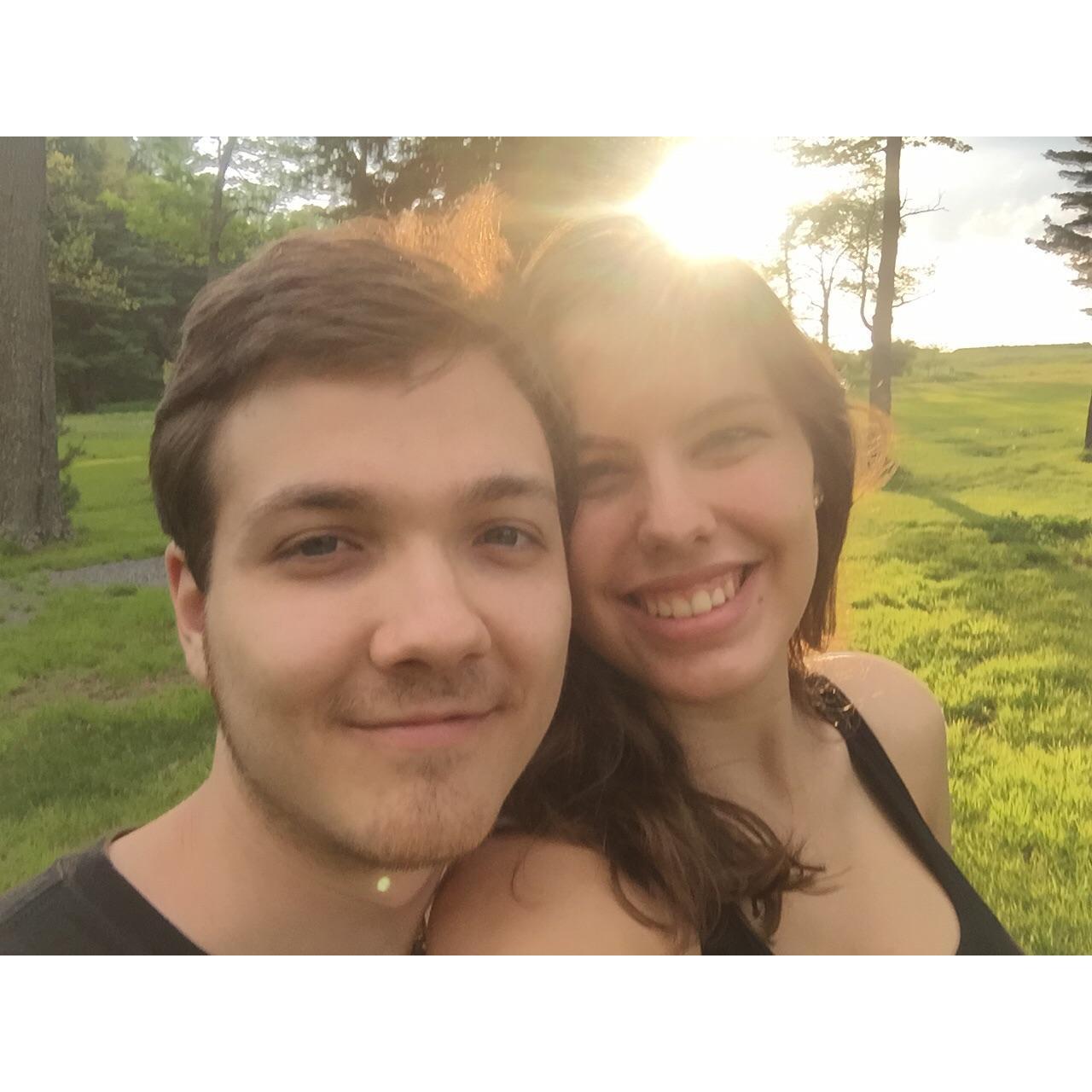 Our first camping trip, to Cherry Springs PA, in 2016.