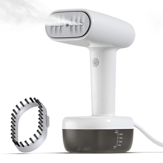 Lithomy Steamer for Clothes, 1500W Clothes Steamer Handheld with 260ml Detachable Tank, 15S Fast Heat-up, Strong Penetrating Steam,Portable Steamer for Home Travel Hotel,Steam Iron with Fabric Brush