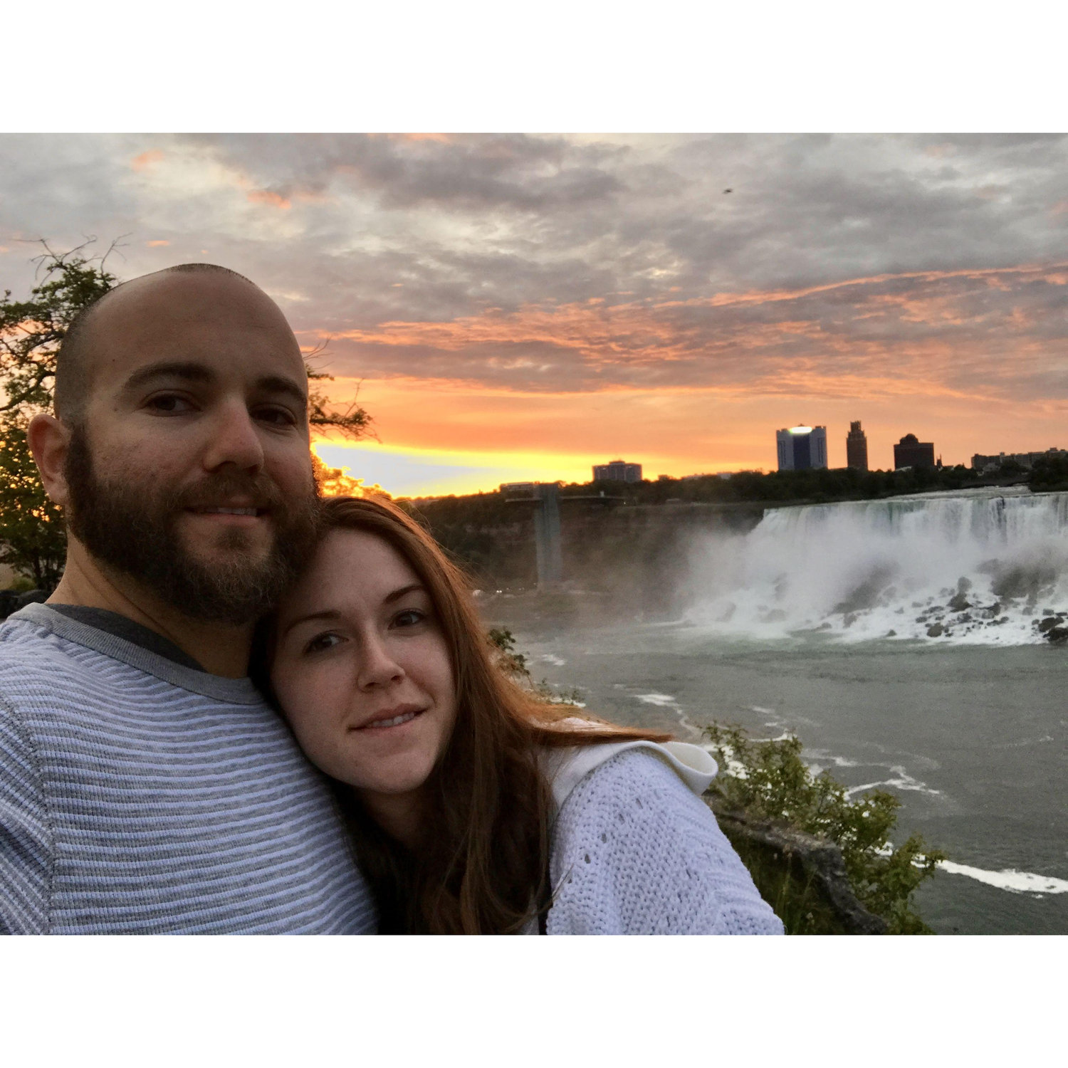 Niagara Falls, right after our engagement.
