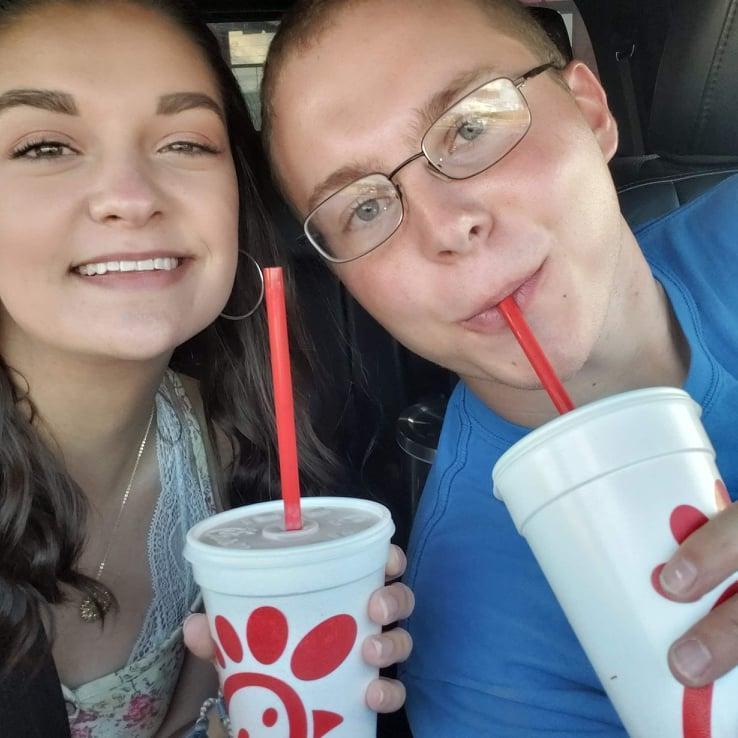 Date night with Chick-fil-A milkshakes!