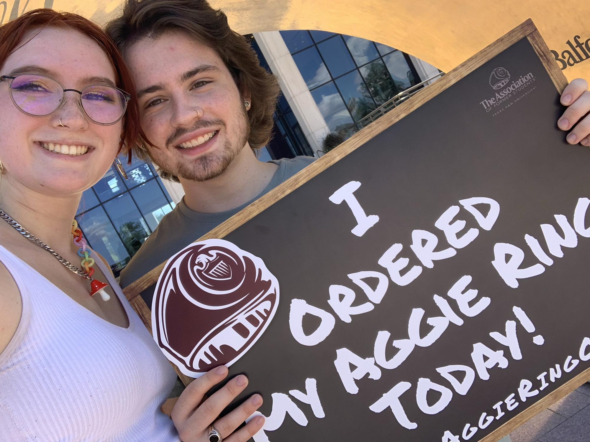 Austin’s aggie ring ordering appointment (9/2021)