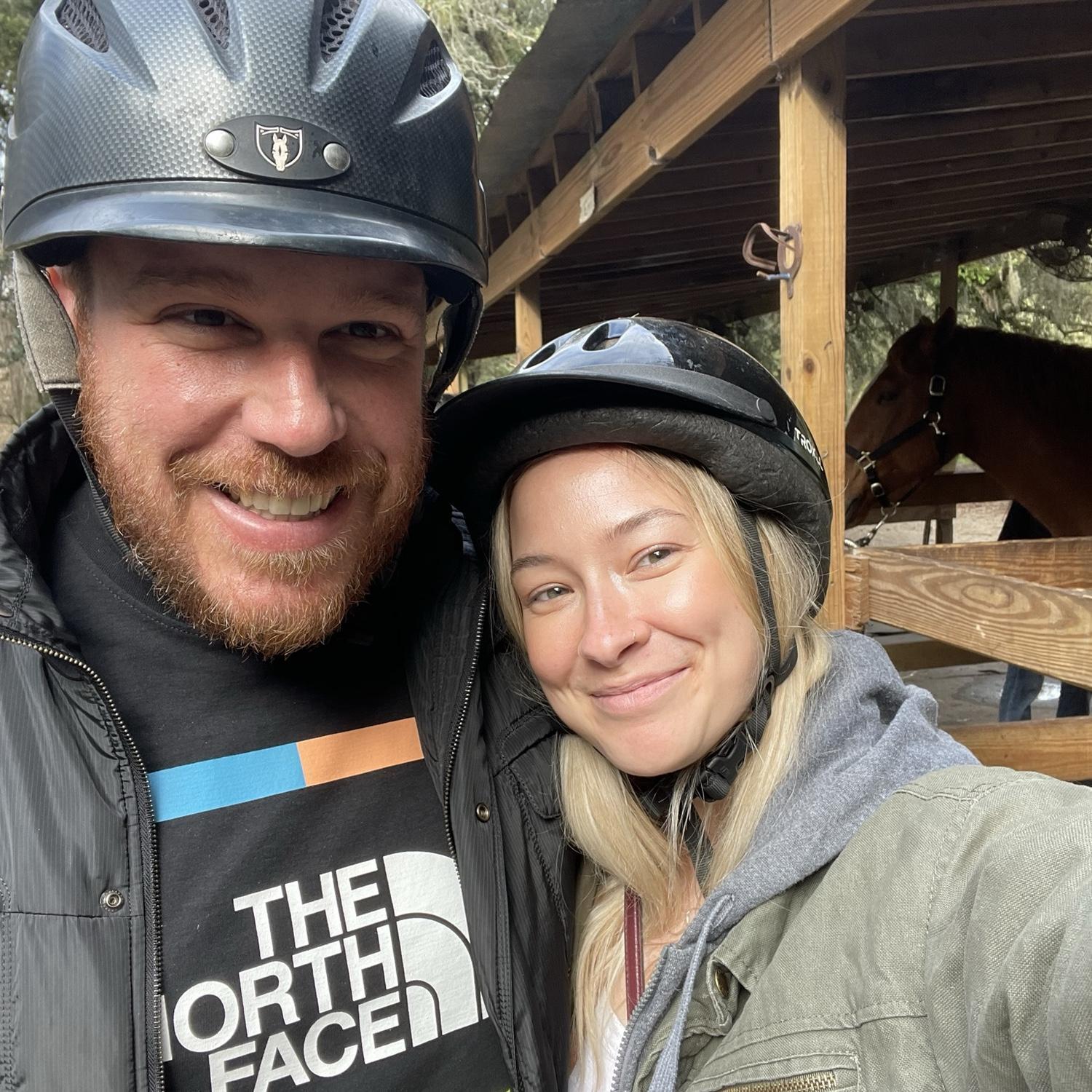 Our first Valentine's Day together! Horseback riding at Middleton Place.
February 2023