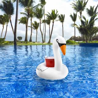 GoFloats Floating Swan Drink Holders, Set of 3