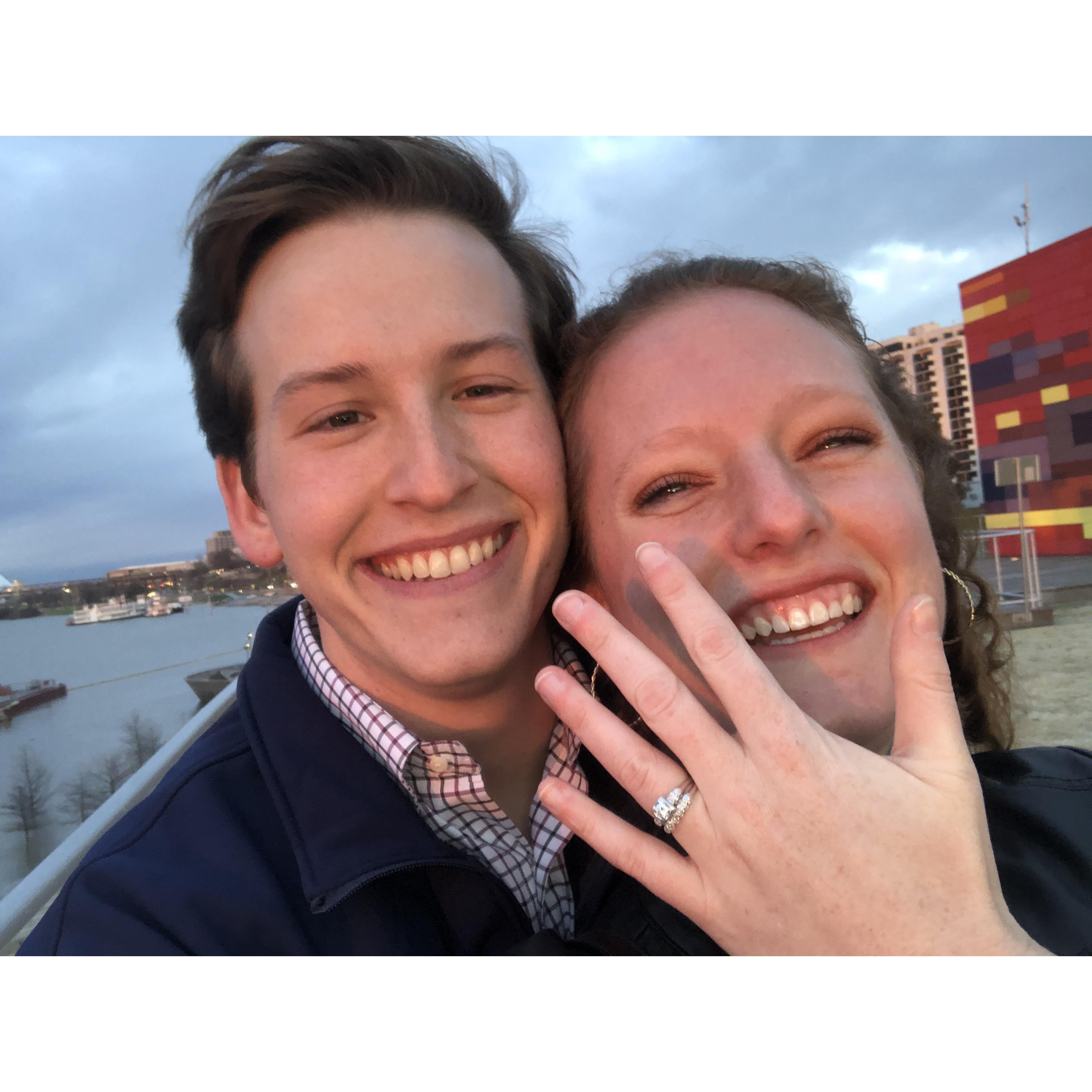 The day we got engaged!