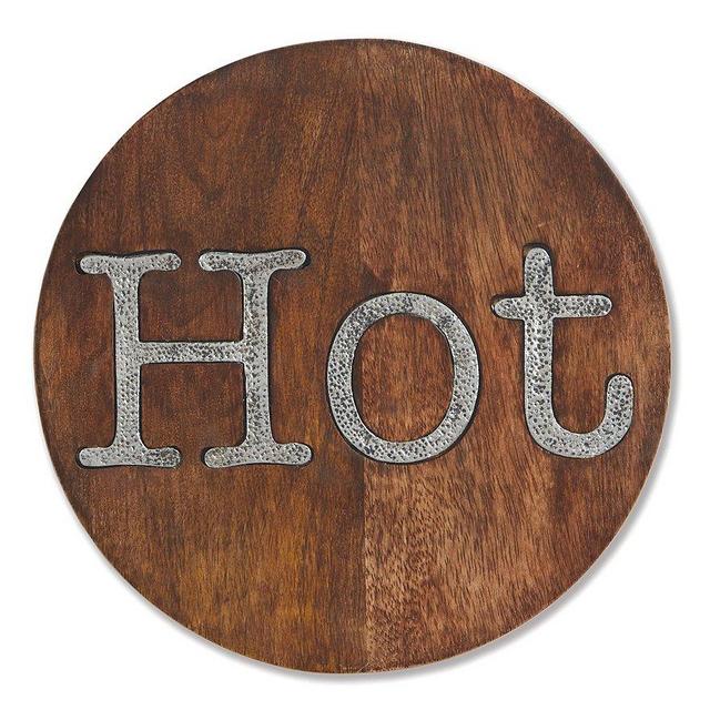 Mud Pie Circa Collection Hot Mango Wood Trivet