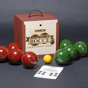 St. Pierre TOURNAMENT BOCCE SET IN WOOD BOX