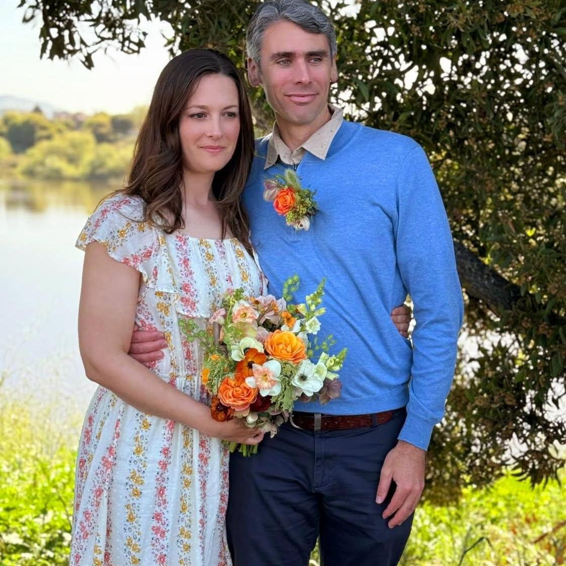 Julia and Ben said "I do" at civil ceremony at the Struve Slough in Watsonville