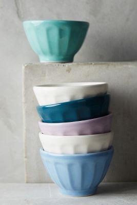 Assorted Mini Latte Bowls, Set of 6