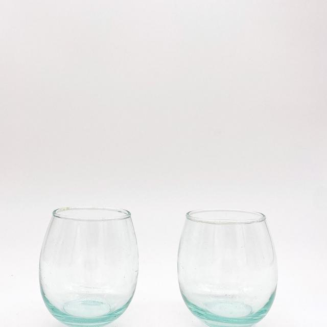 Stemless Recycled Wine Glass