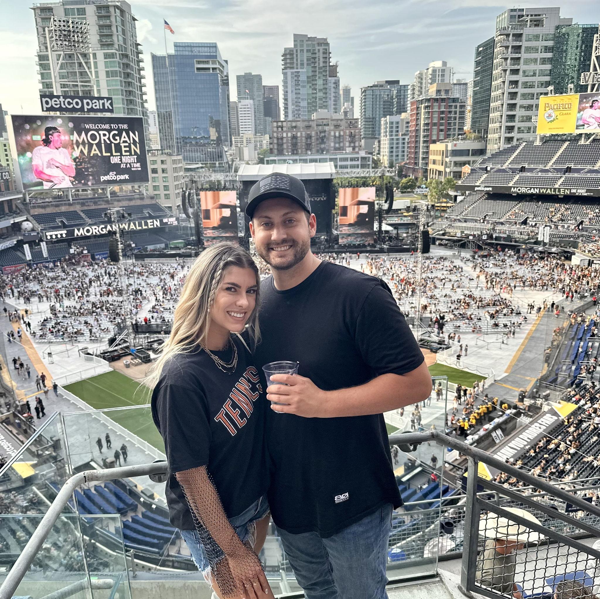 We found a love for going to concerts together.