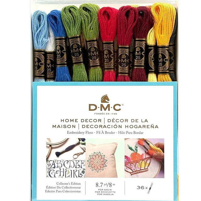 DMC 117F25HDC Embroidery Floss Pack 8.7yd, Home Decor 36/Pkg