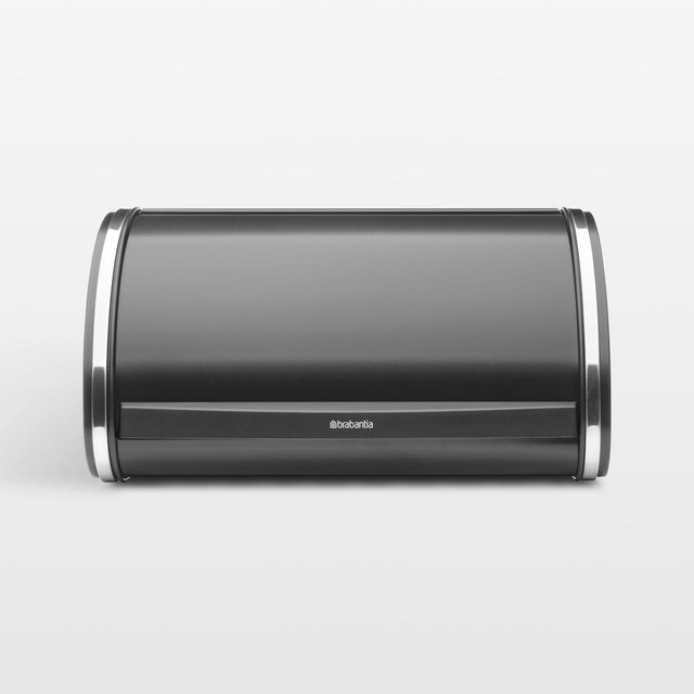 Brabantia Roll Top Bread Box, Medium, Matte Black