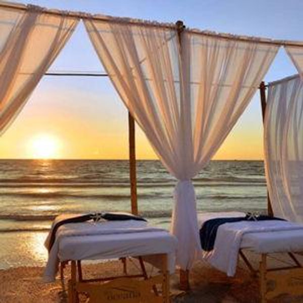 Couples Massage during our honeymoon
