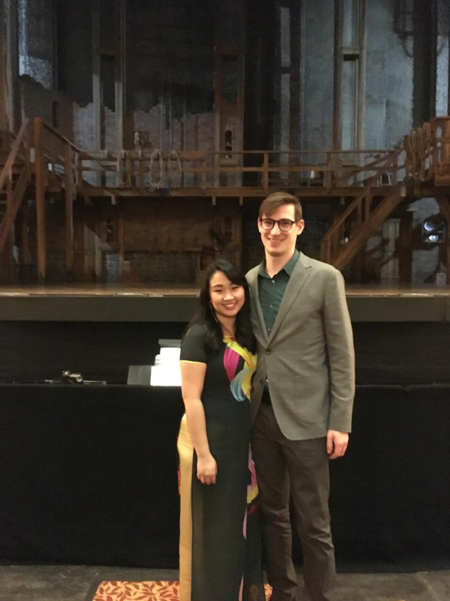 Did we mention that love theatre (especially musicals)? ;)
Pre-pandemic, we averaged 15 shows a year! Here’s us seeing Hamilton live at the Paramount.