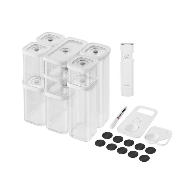 Zwilling CUBE 12-Piece Small and Medium Food Storage Set with Vacuum Pump