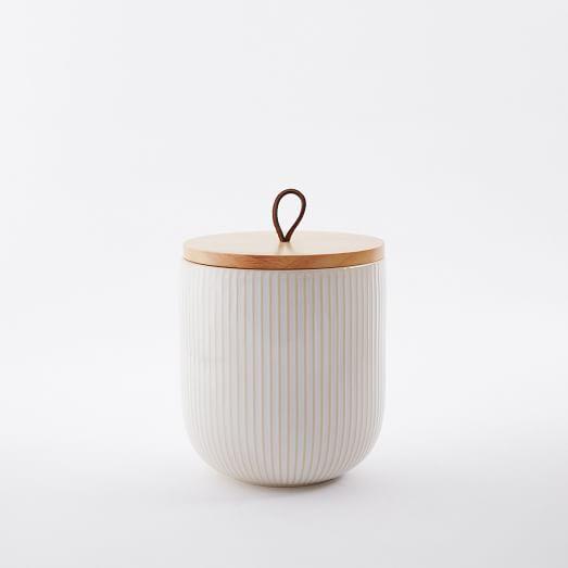Medium Textured Kitchen Canisters - West Elm