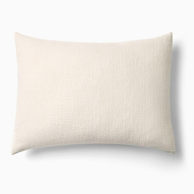 Tencel Cotton King Sham, Alabaster