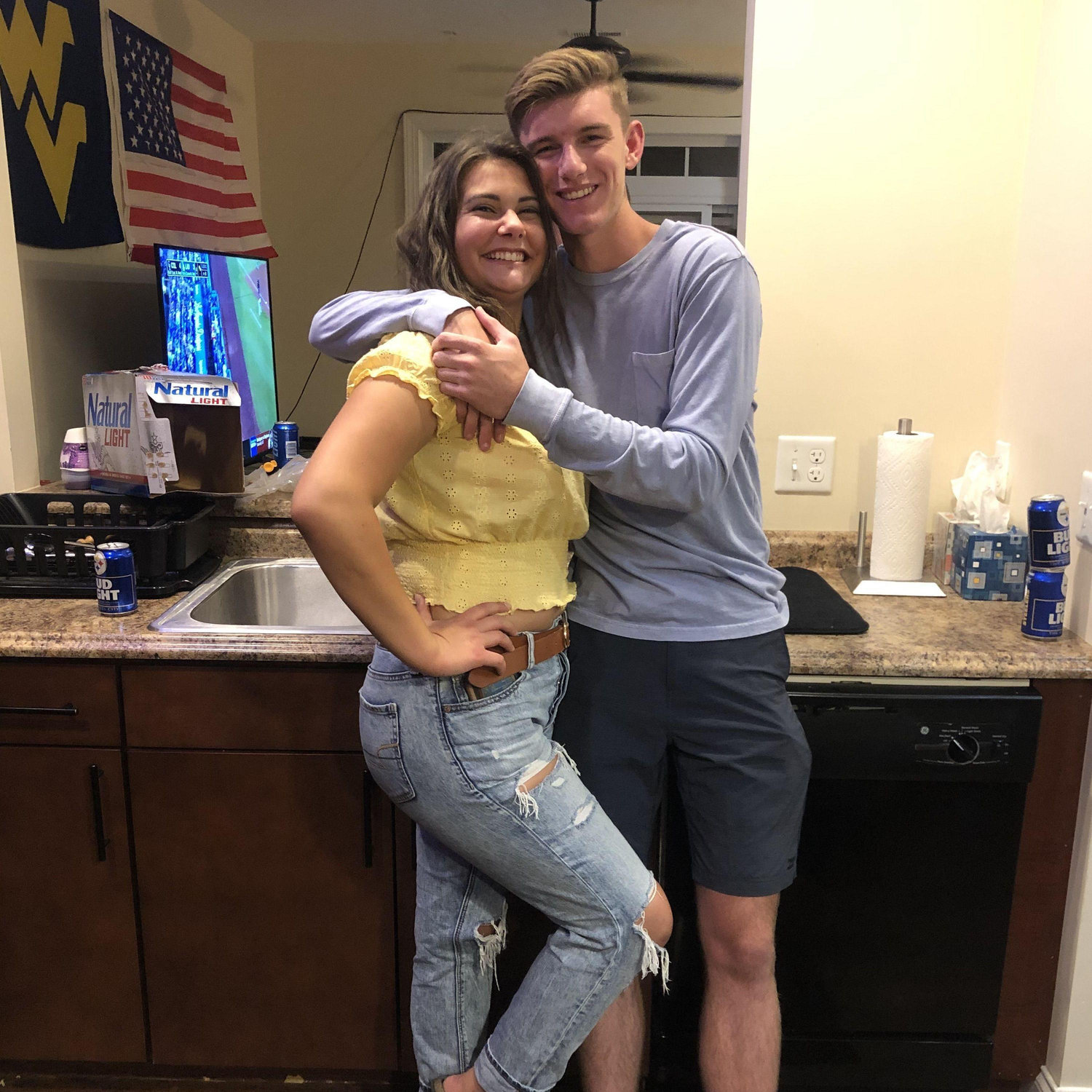 "We're just friends!" One of many college parties. September 20th, 2019