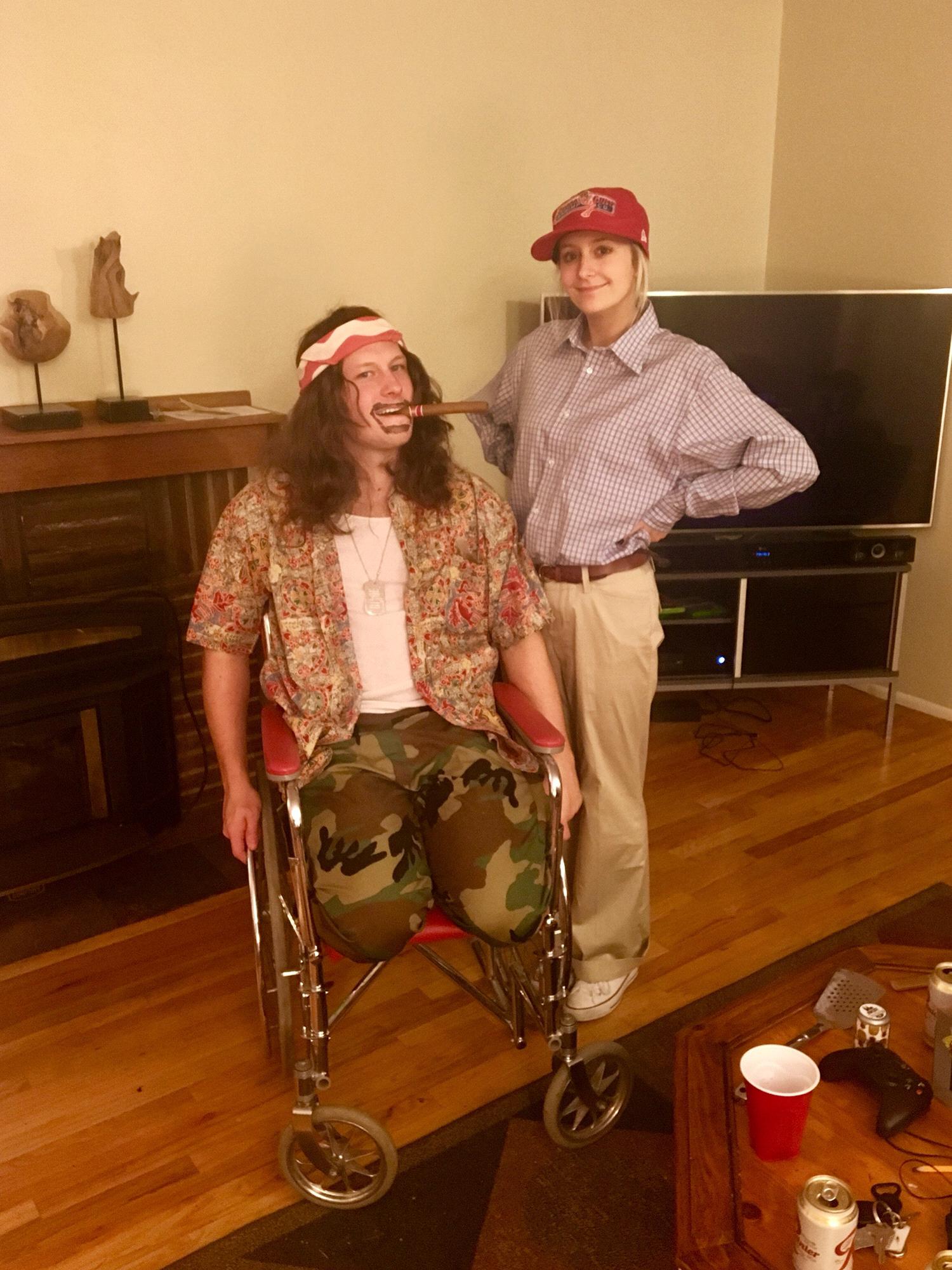 Forrest Gump and Lieutenant Dan - Halloween 2016