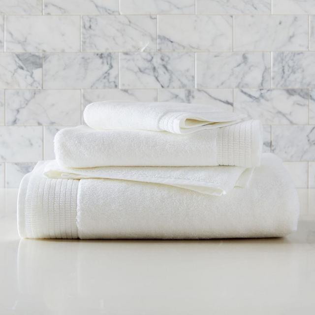 Organic Premium Spa Towel Set, White, Set of 3