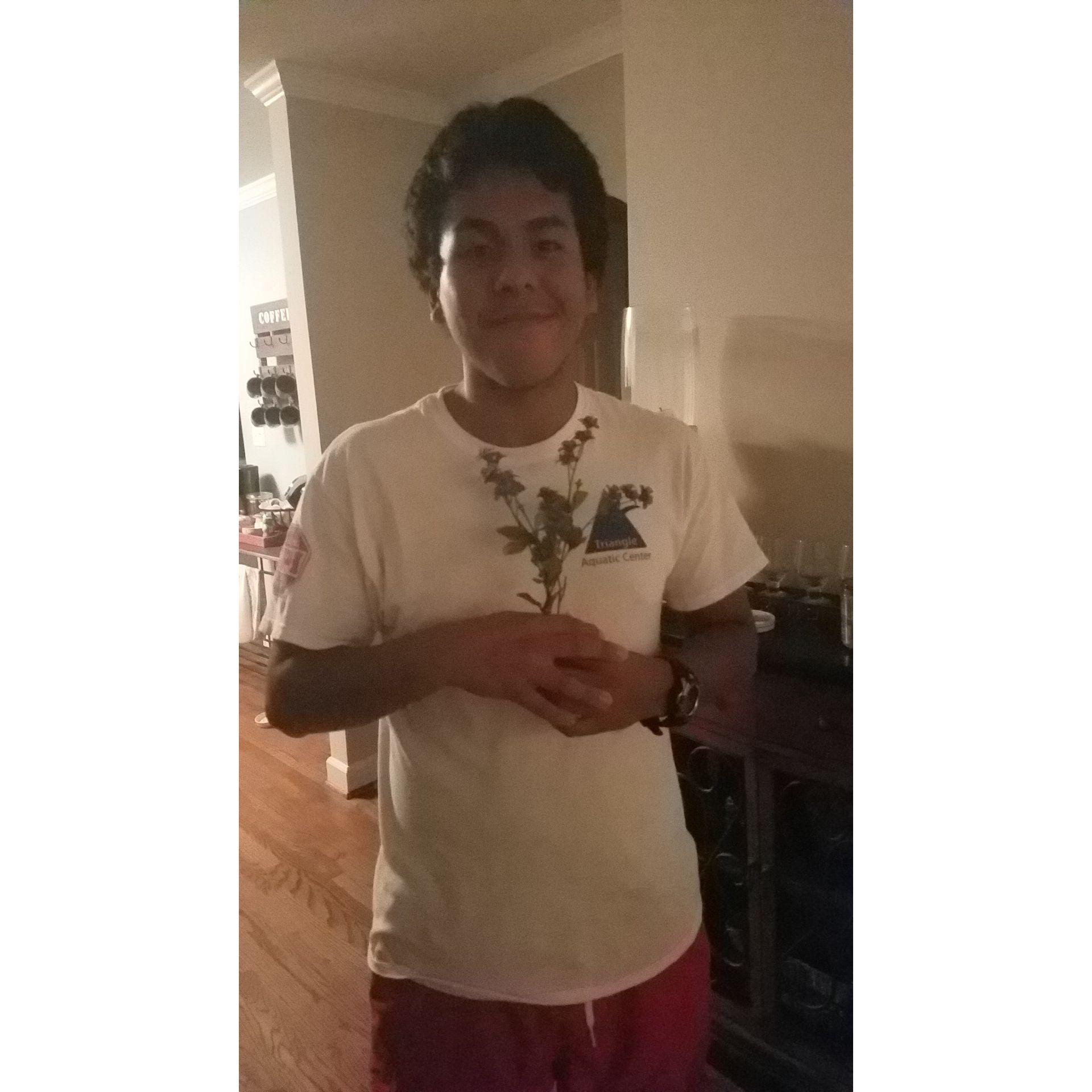Eloy would bring Clare flowers after work all the time