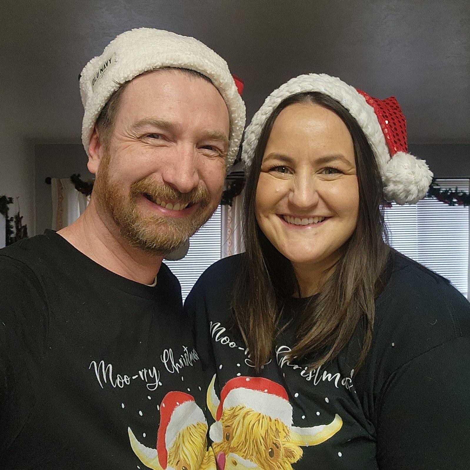 Moory Christmas in Matching PJs