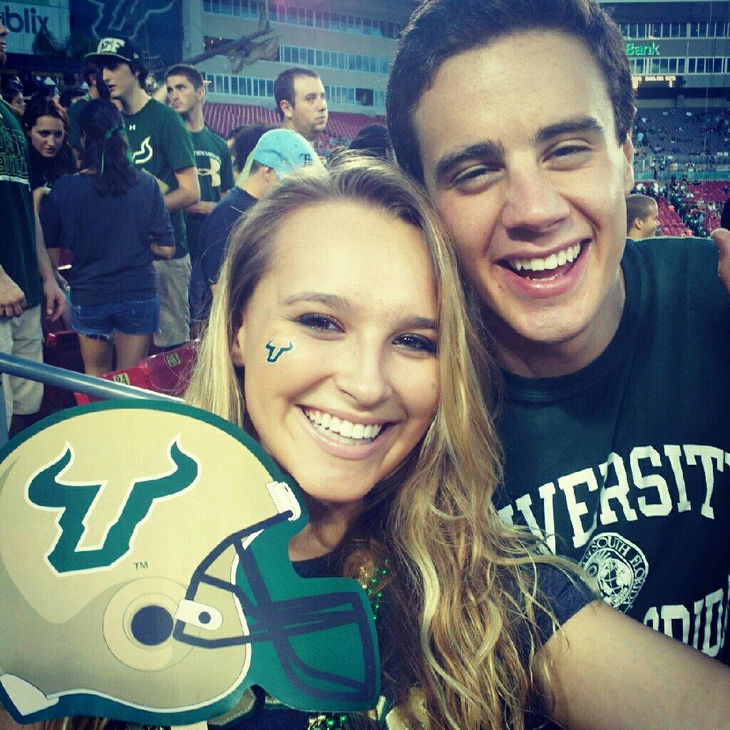 Macie and Morgan Circa September 2012! Go Bulls.