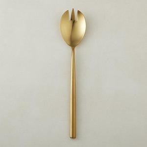 rush gold slotted serving spoon