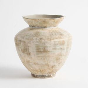 Rustic Brush Strokes Vase-Large Vase - 13"H