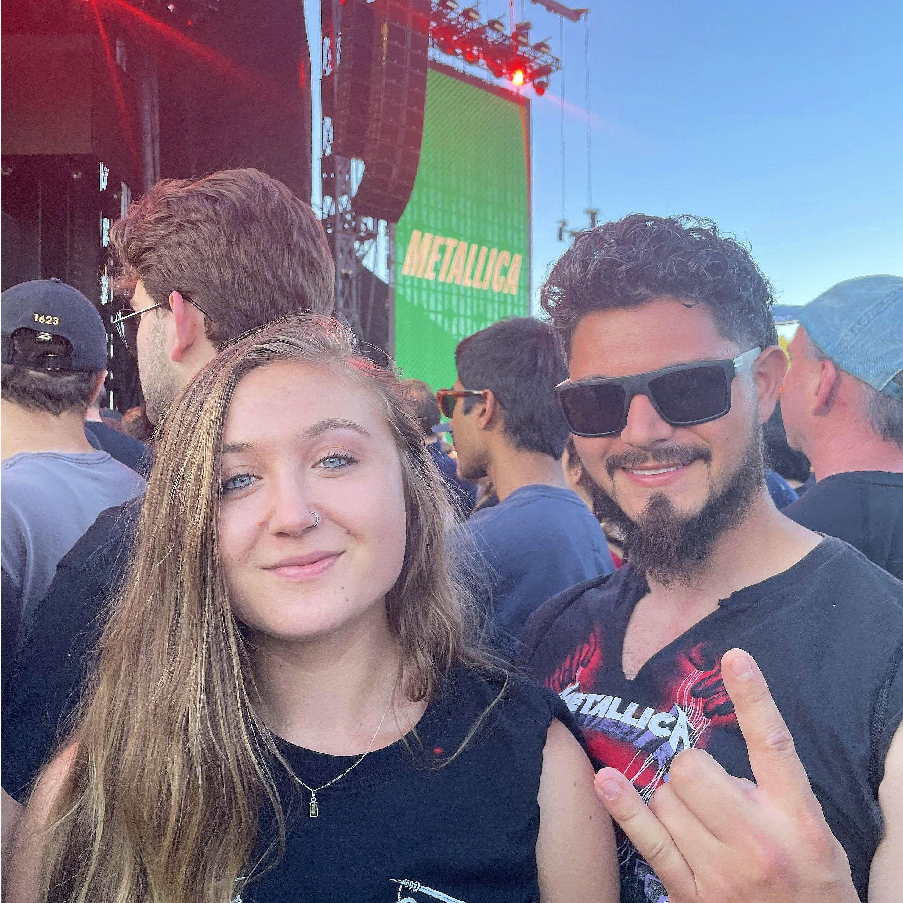 First weekend we officially became a couple we saw Metallica at Boston Calling!