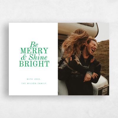 Bright Green Holiday Card - Telluride Photo
