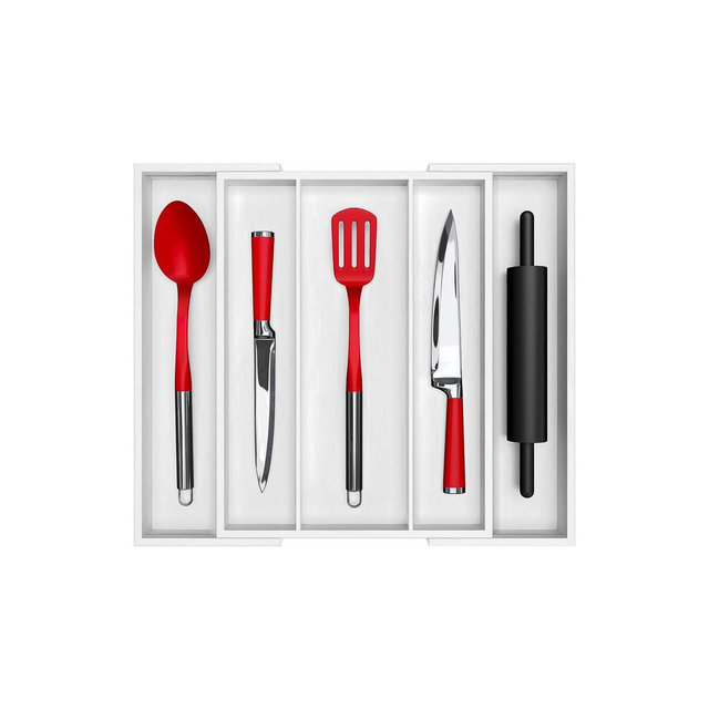Royal Craft Wood Bamboo Kitchen Drawer Organizer