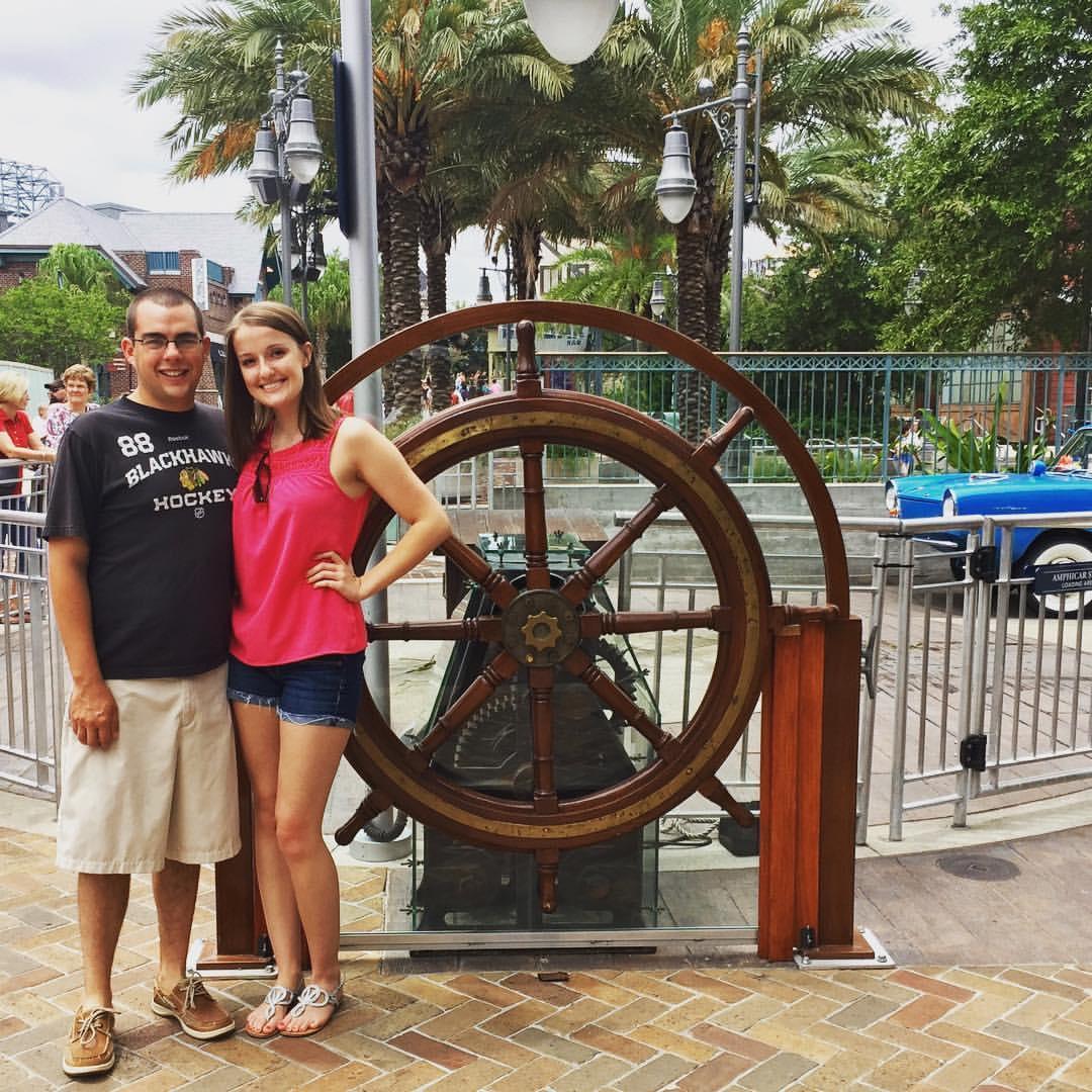 Disney World and Vero Beach was our first vacation as a couple!
