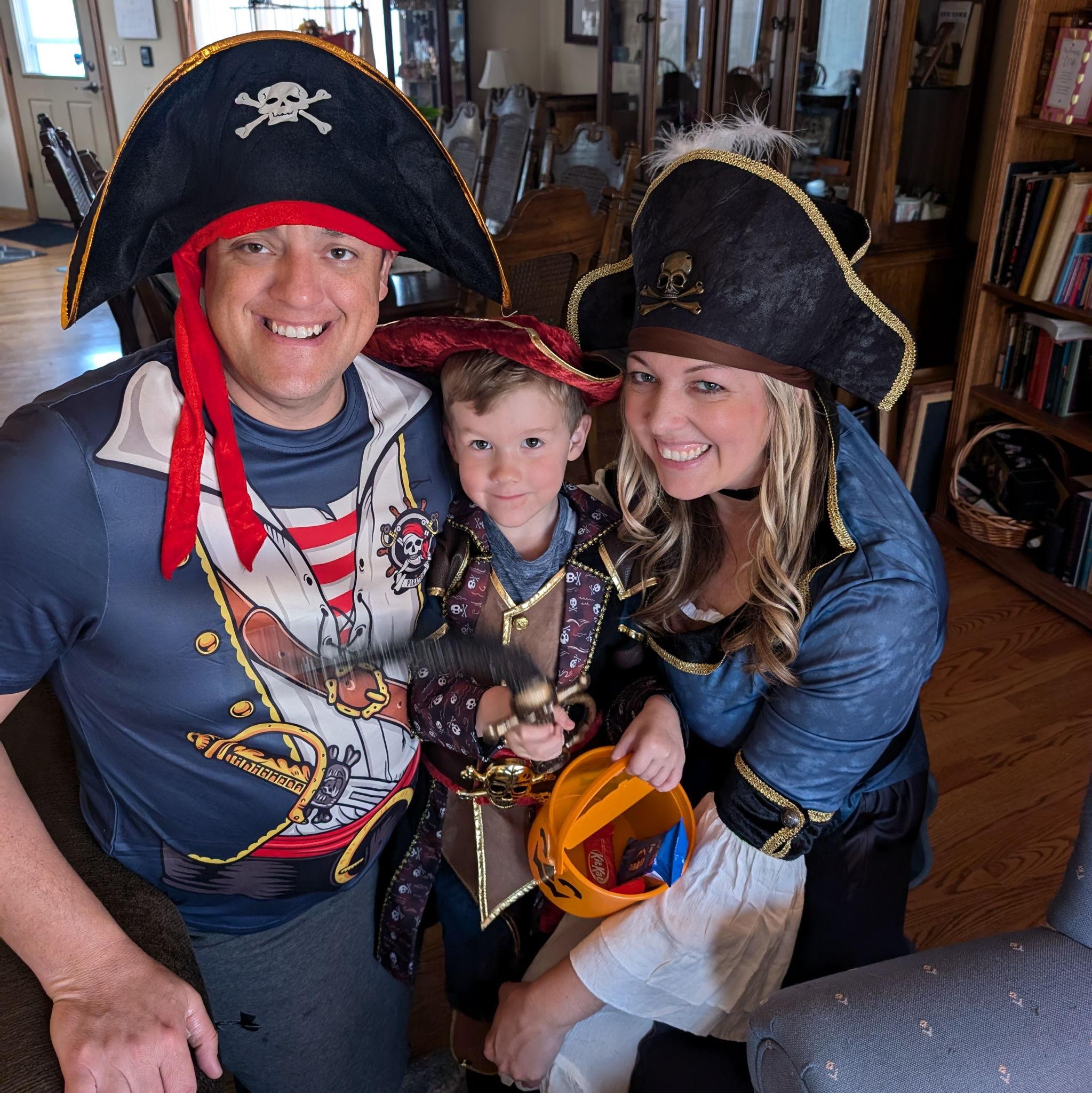 First Halloween - even got Wes to dress up too!