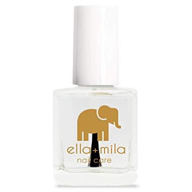 ella+mila Nail Care, Quick Dry Top Coat - In a Rush (high glossy shine, UV inhibitor which prevents yellowing)
