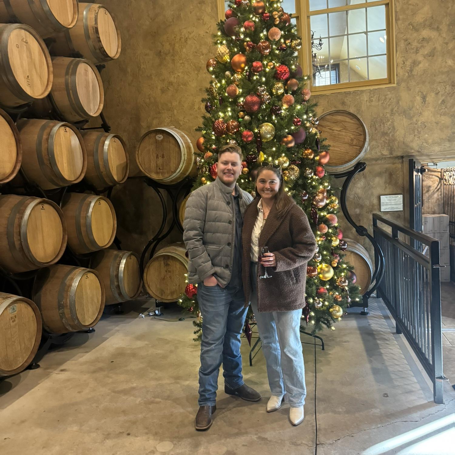 December 2024- Walking through the wedding venue with both families